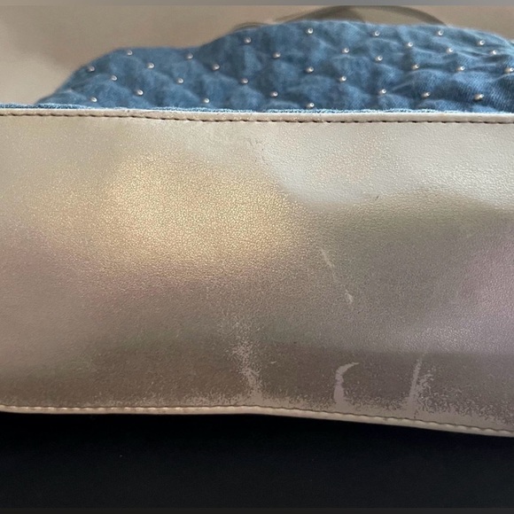 Marlo vintage denim tote bag rare unique - Picture 6 of 9